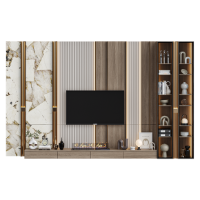 TV wall unit with decor No. 60