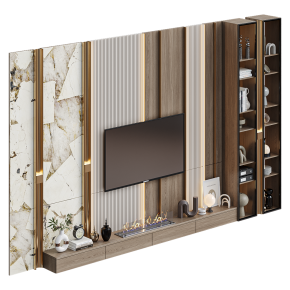 TV wall unit with decor No. 60