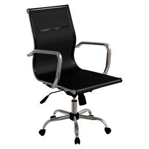 Black office chair.