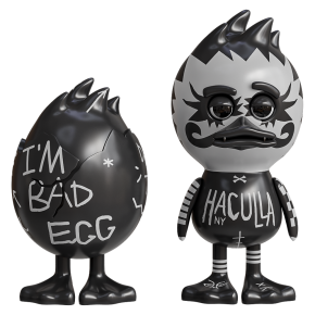 Figurines Duckulla and Bad Egg Misfit