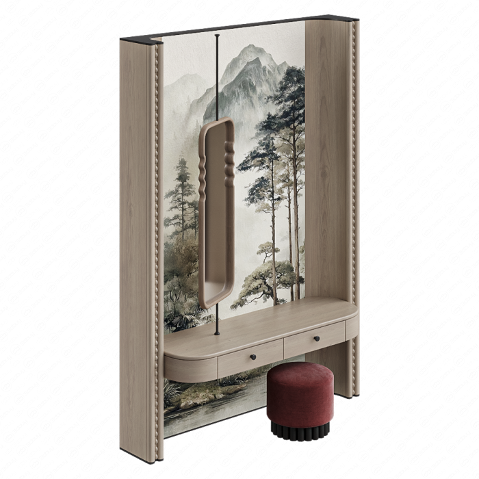 Туалетный столик перед фотообоями